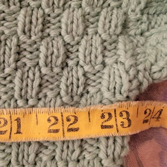 ARAN CRAFTS Ireland Merino Wool Green Cardigan, Size M-L - Picture 10 of 16